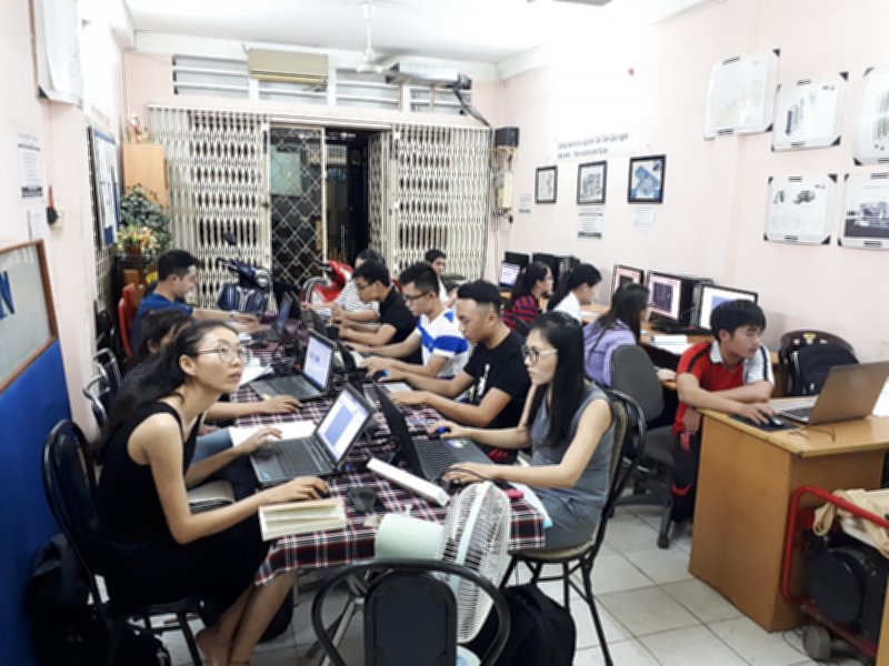 Lớp học Revit tại trung tâm tháng 10-2018
