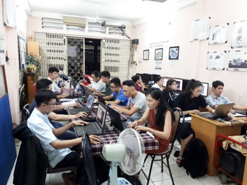 Lớp học Revit tại trung tâm tháng 10-2018