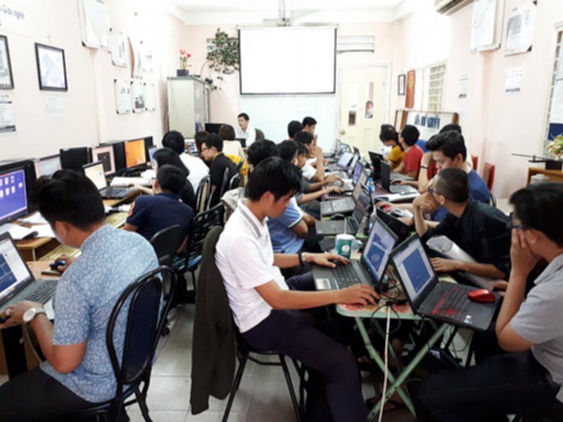 Lớp học Revit tại trung tâm tháng 10-2018