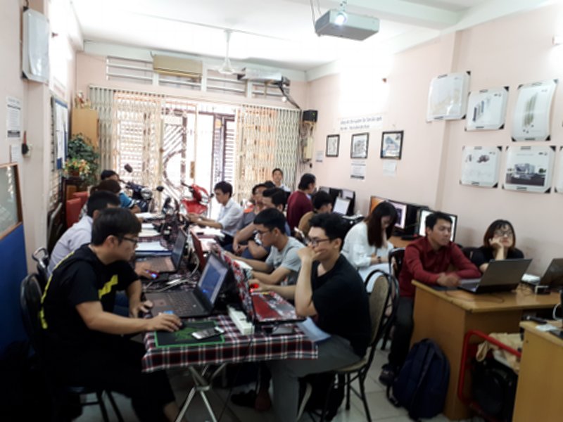 Lớp học Revit tại trung tâm tháng 10-2018
