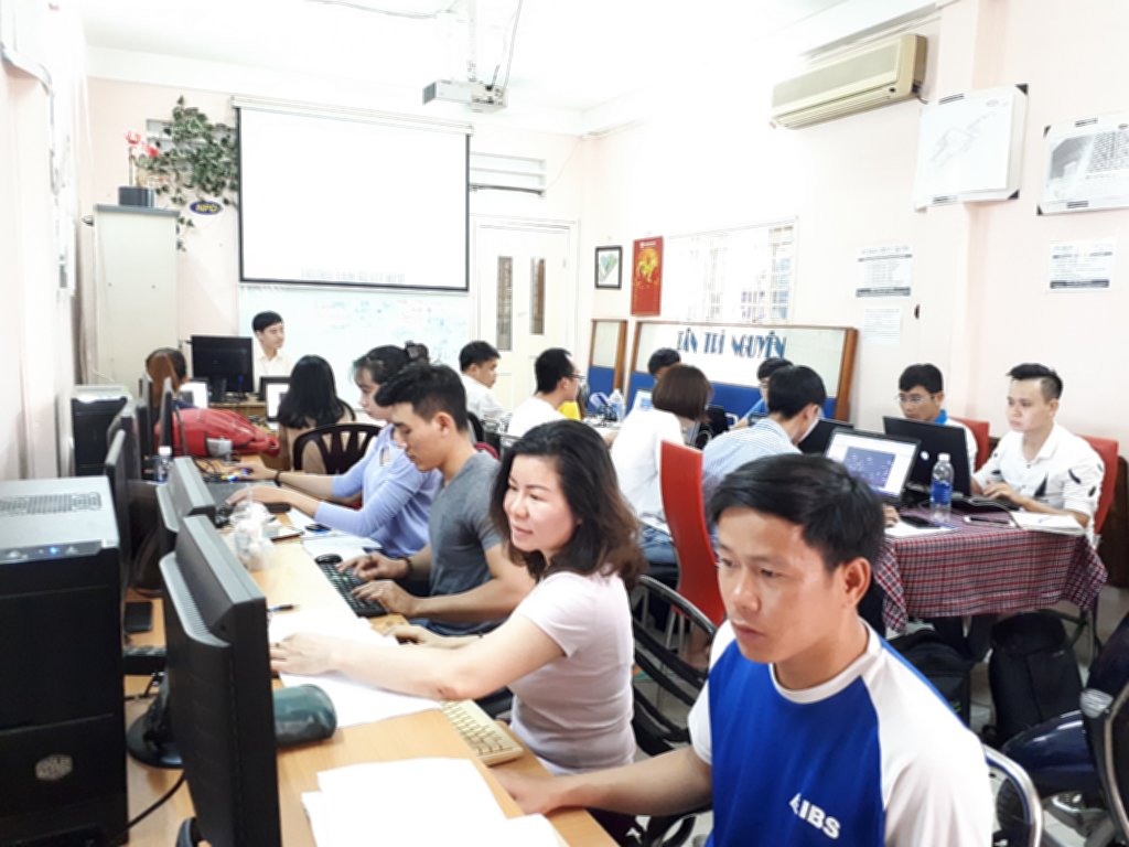 Lớp học Revit tại trung tâm tháng 8-2018