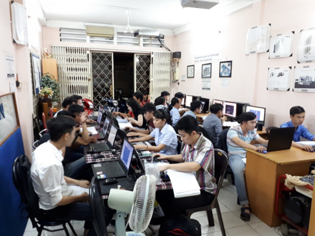 Lớp học Revit tại trung tâm tháng 8-2018