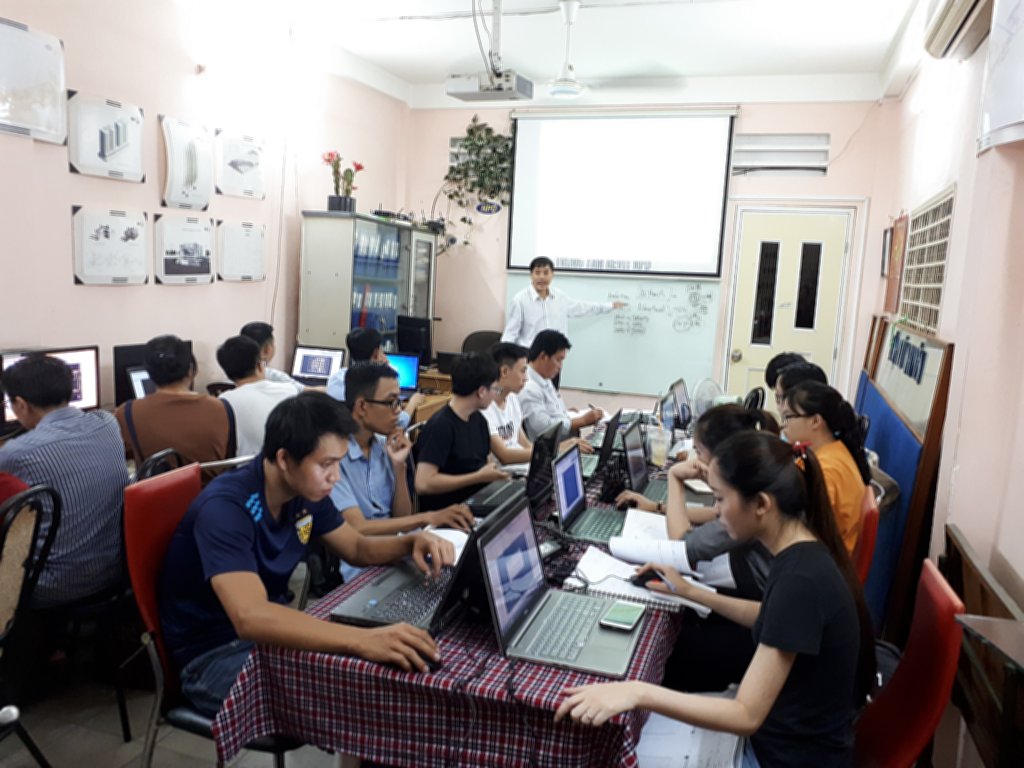 Lớp học Revit tại trung tâm tháng 8-2018