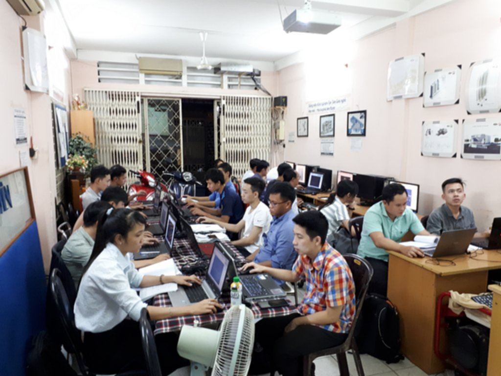 Lớp học Revit tại trung tâm tháng 8-2018