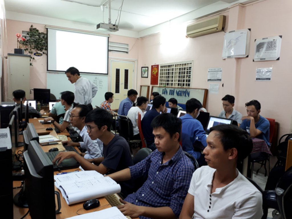 Lớp học Revit tại trung tâm tháng 8-2018
