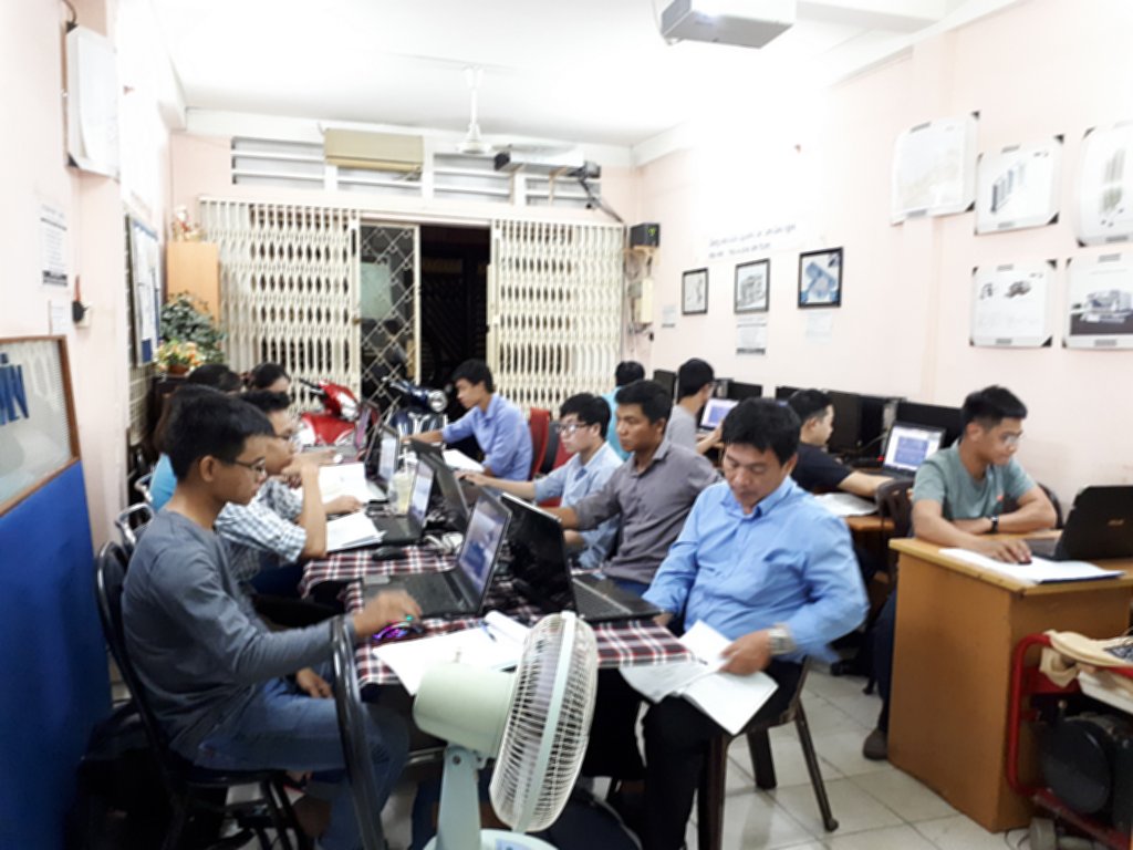 Lớp học Revit tại trung tâm tháng 8-2018