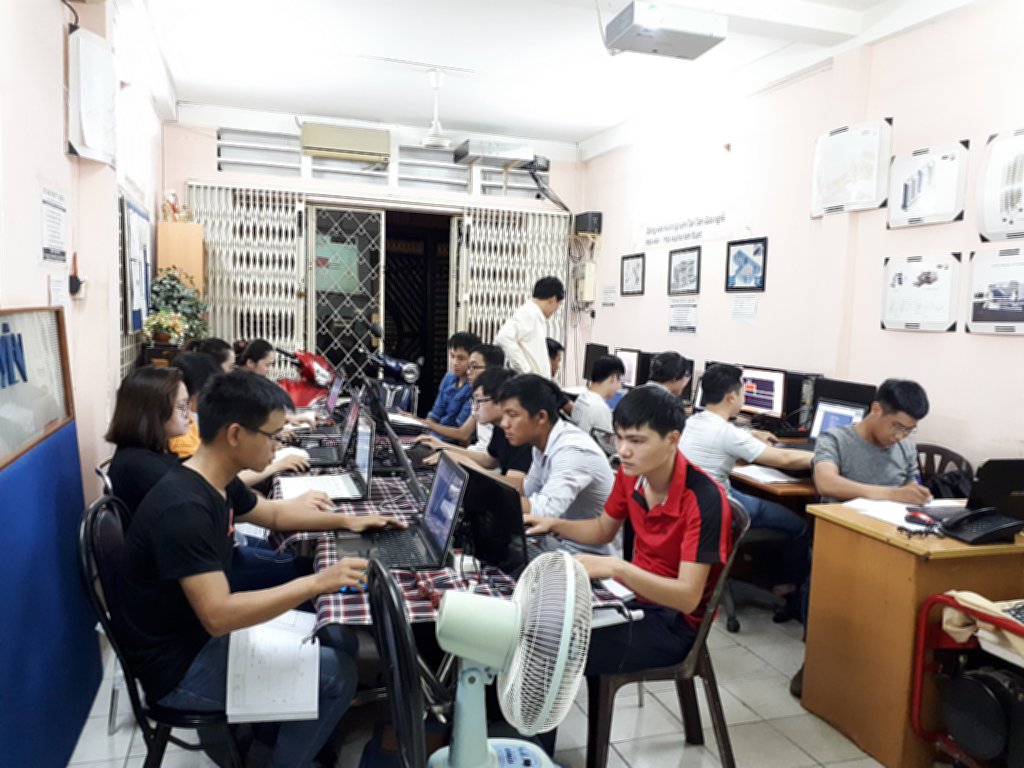 Lớp học Revit tại trung tâm tháng 8-2018