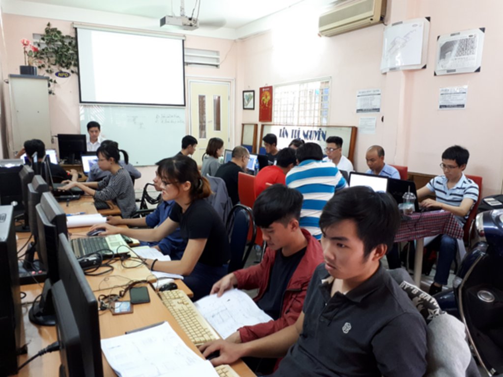 Lớp học Revit tại trung tâm tháng 8-2018