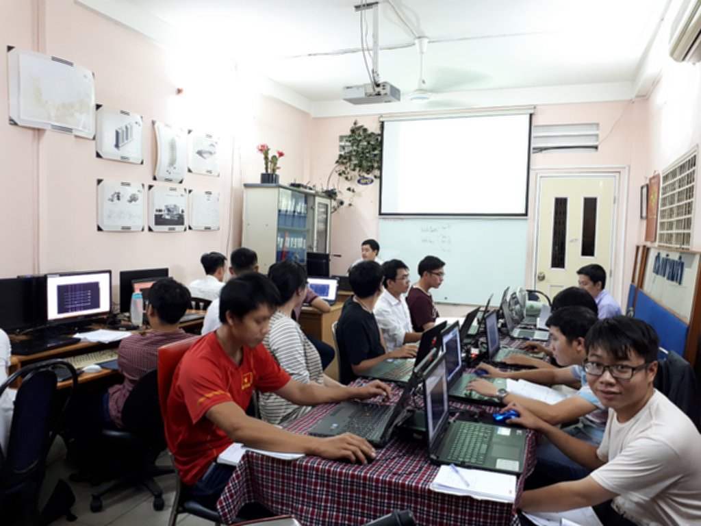 Lớp học Revit tại trung tâm tháng 8-2018