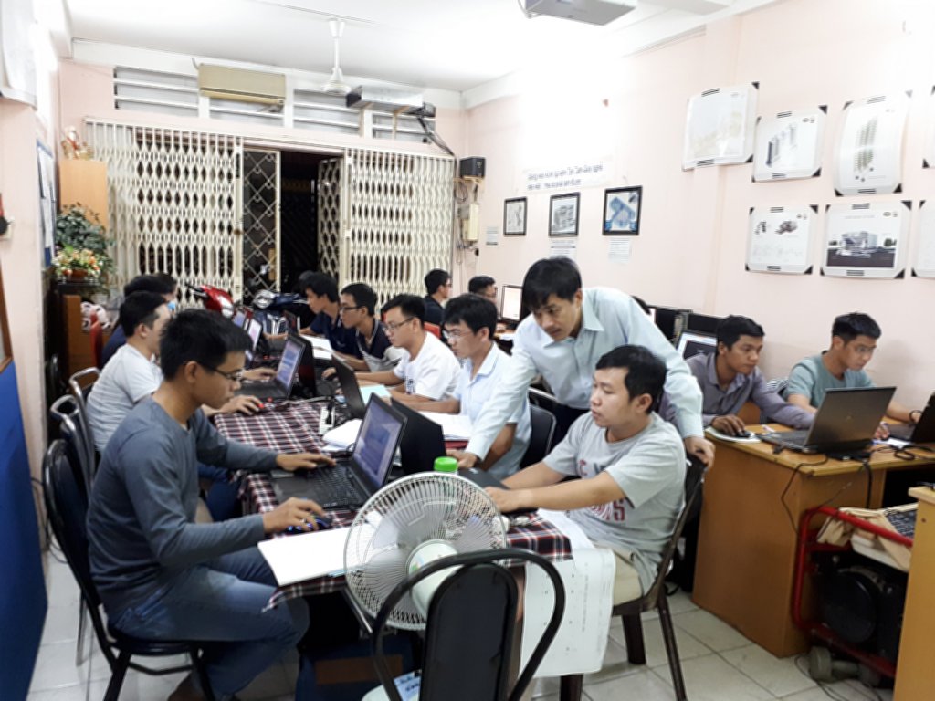 Lớp học Revit tại trung tâm tháng 8-2018