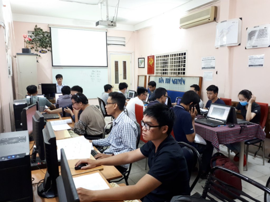 Lớp học Revit tại trung tâm tháng 8-2018