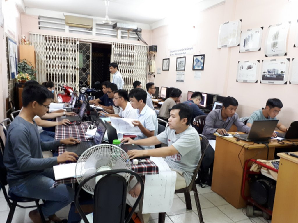 Lớp học Revit tại trung tâm tháng 8-2018