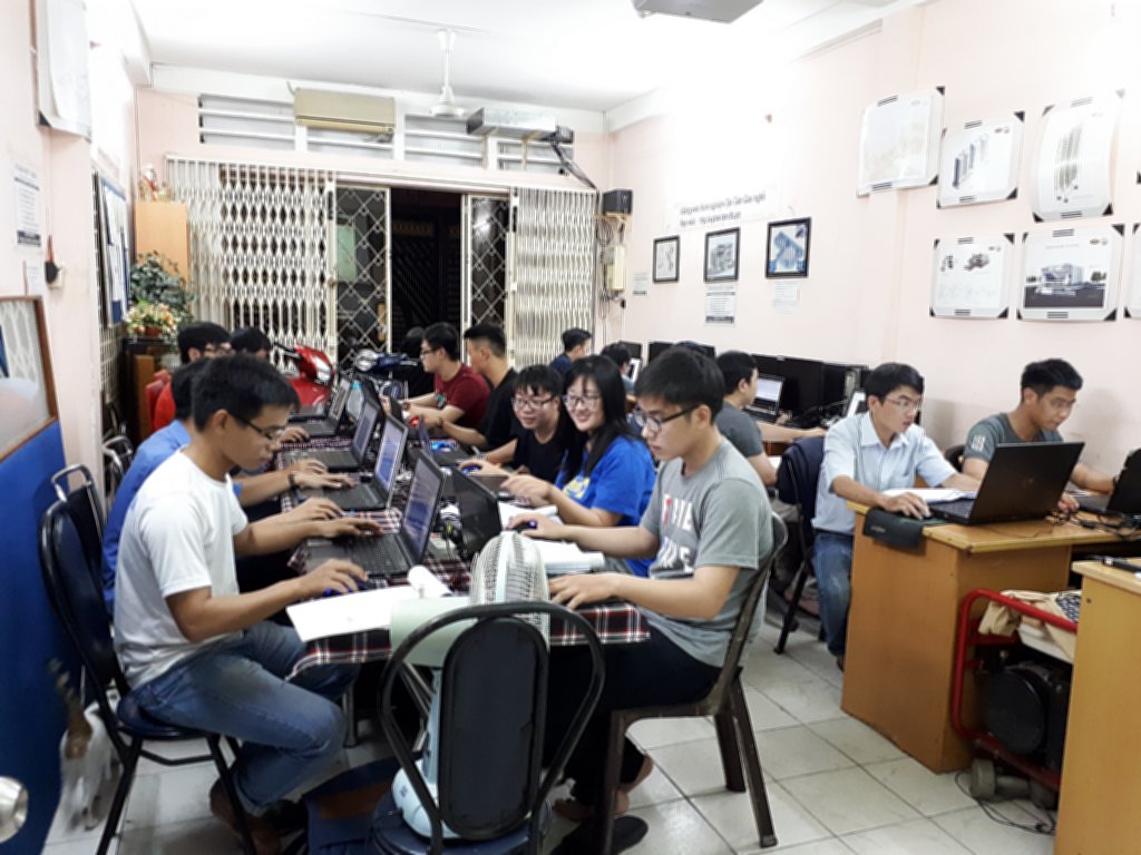 Lớp học Revit tại trung tâm tháng 8-2018