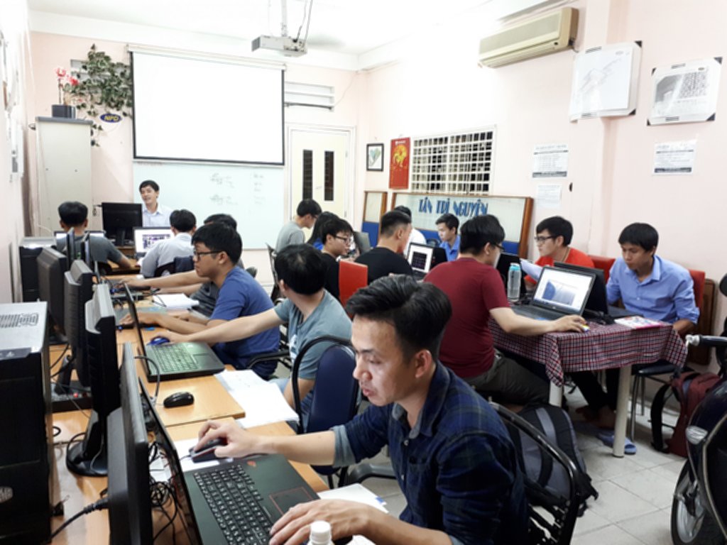 Lớp học Revit tại trung tâm tháng 8-2018