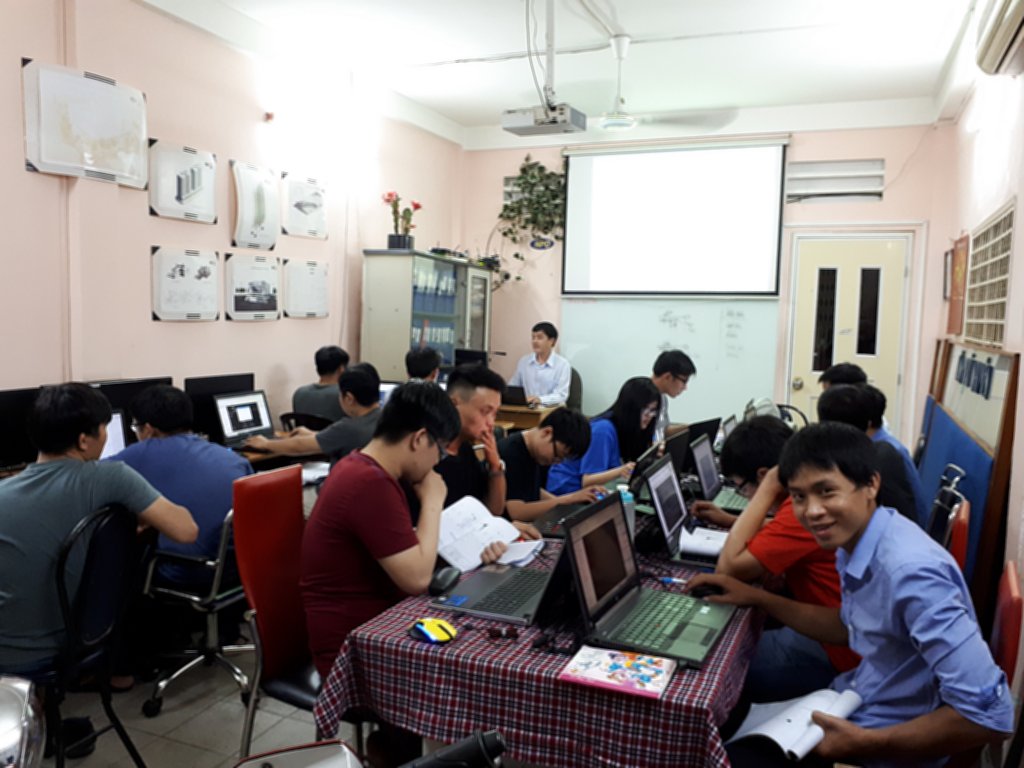 Lớp học Revit tại trung tâm tháng 8-2018