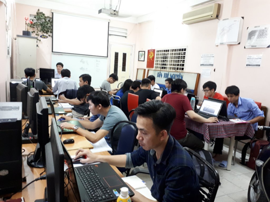 Lớp học Revit tại trung tâm tháng 8-2018