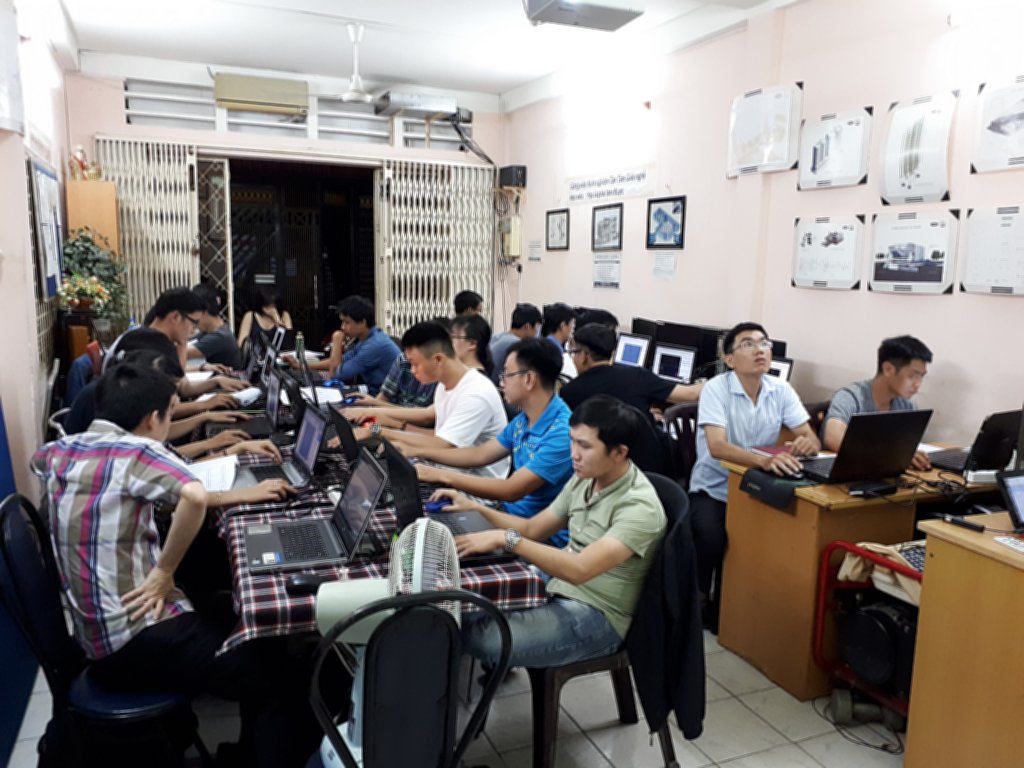 Lớp học Revit tại trung tâm tháng 8-2018