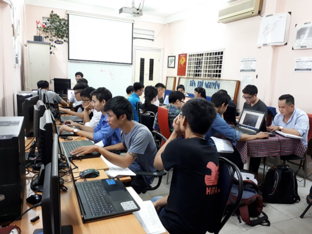 Lớp học Revit tại trung tâm tháng 8-2018