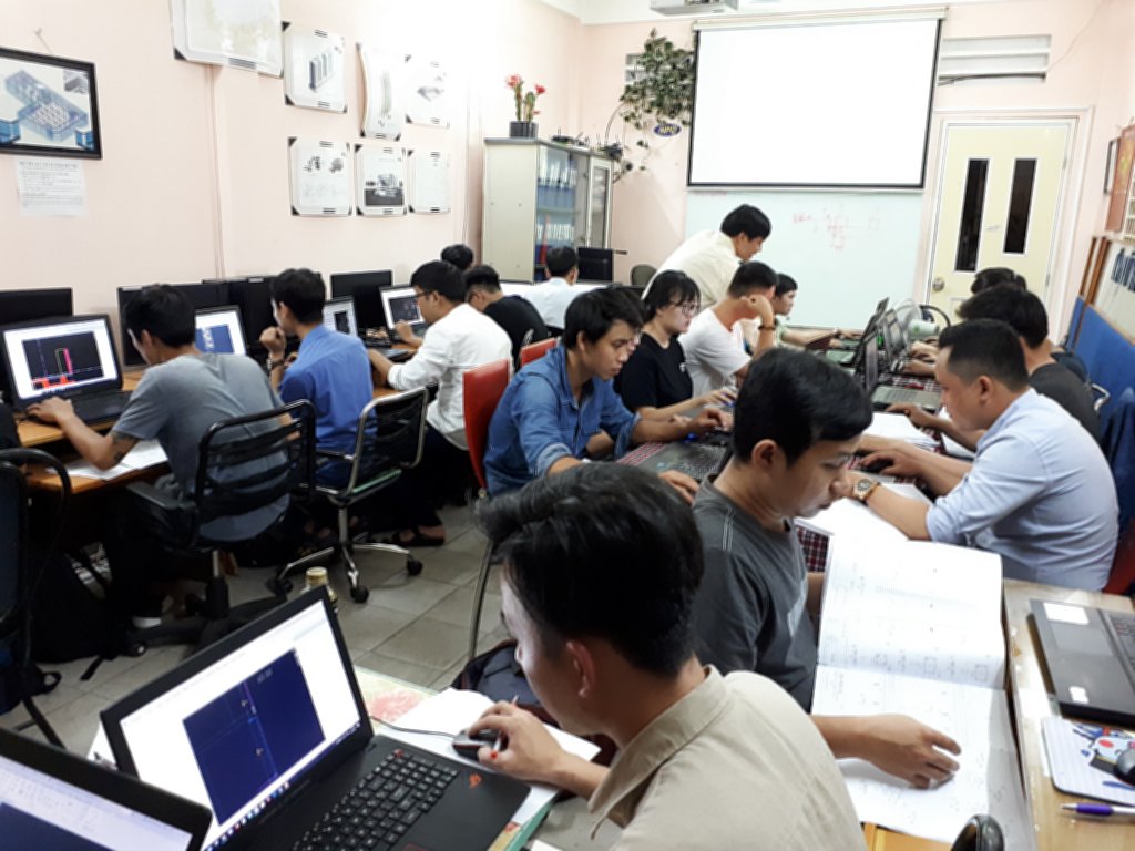 Lớp học Revit tại trung tâm tháng 8-2018