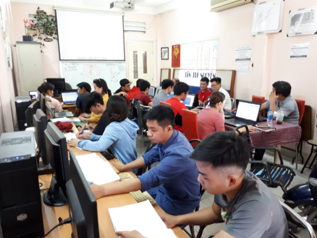 Lớp học Revit tại trung tâm tháng 8-2018