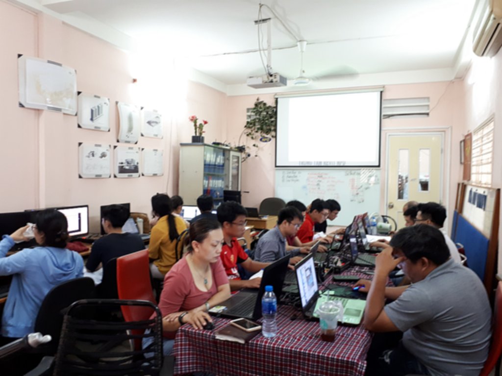 Lớp học Revit tại trung tâm tháng 8-2018