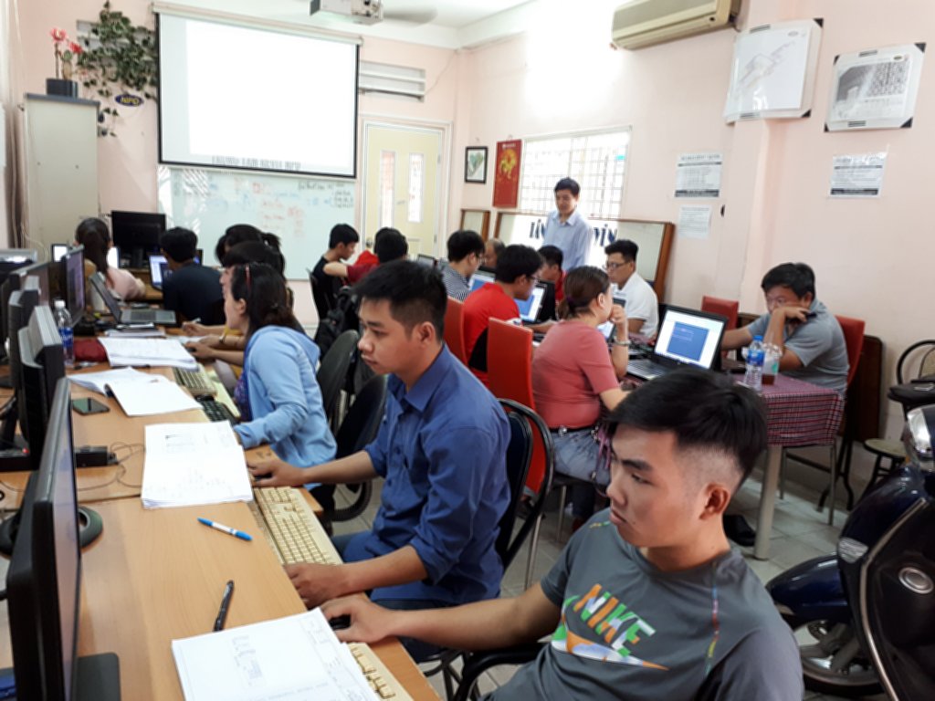 Lớp học Revit tại trung tâm tháng 8-2018