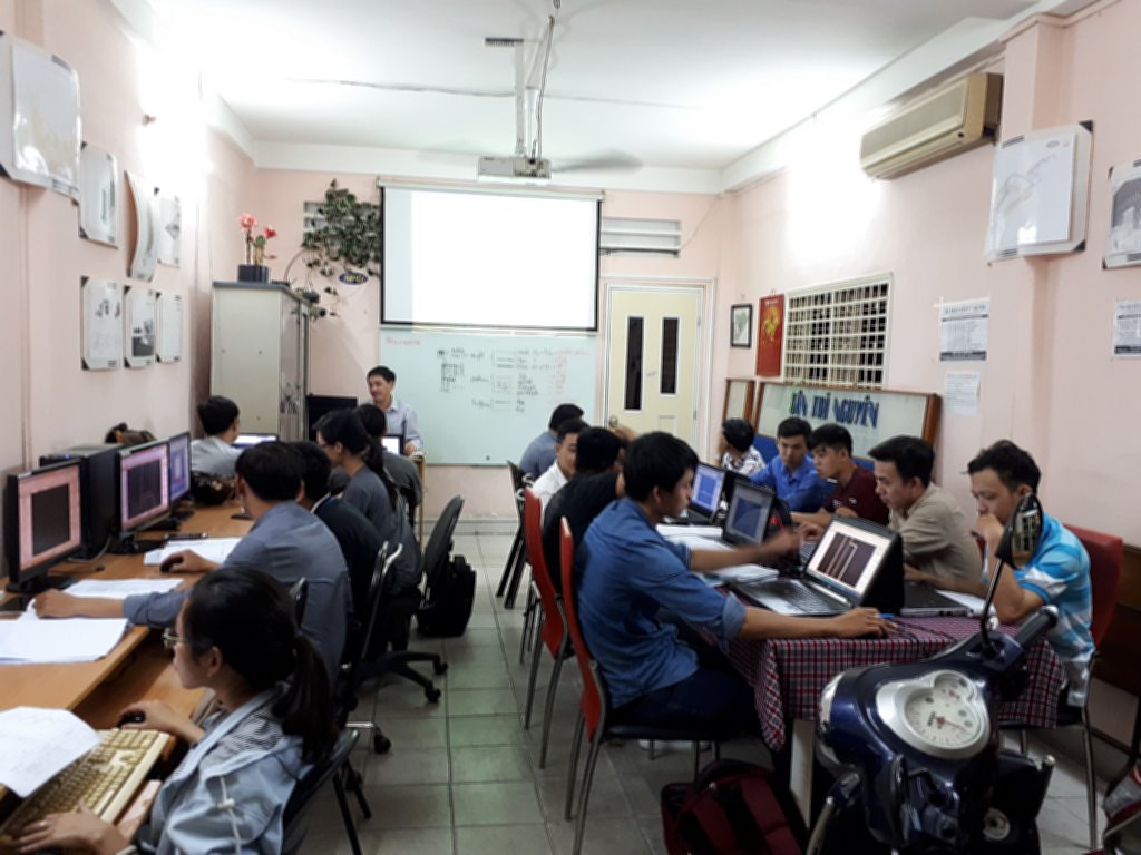 Lớp học Revit tại trung tâm tháng 8-2018