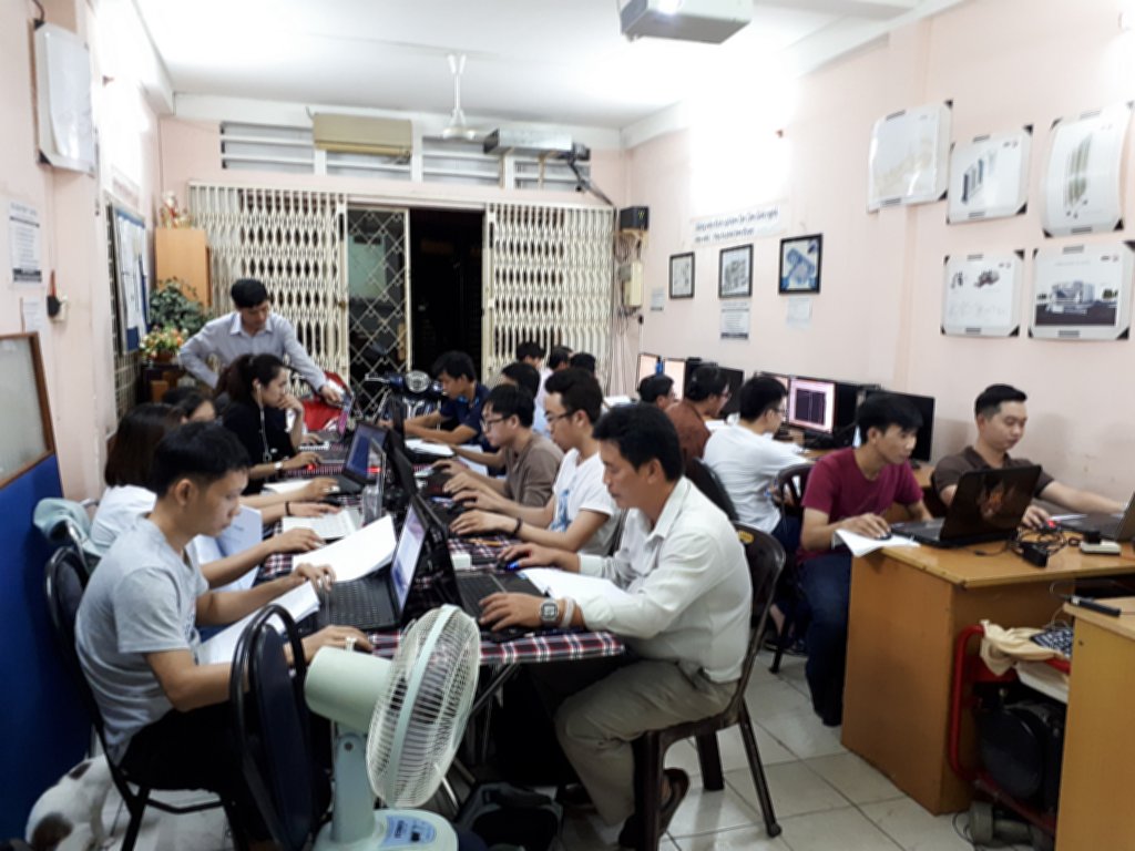Lớp học Revit tại trung tâm tháng 8-2018