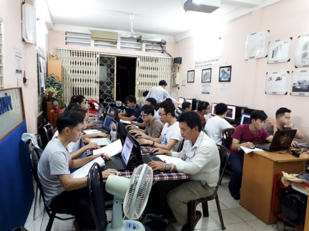 Lớp học Revit tại trung tâm tháng 8-2018