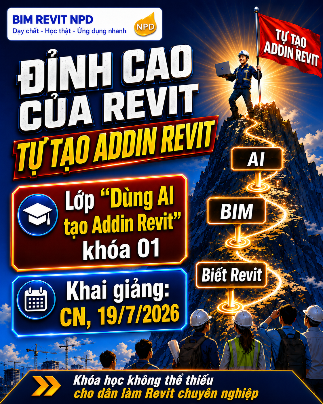 Đỉnh cao của Revit không phải là dùng thành thạo - Mà là tự tạo công cụ riêng cho mình!