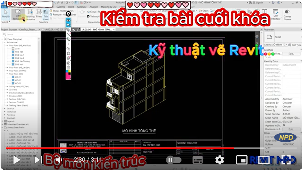 Trung Tâm Revit Thực Hành NPD